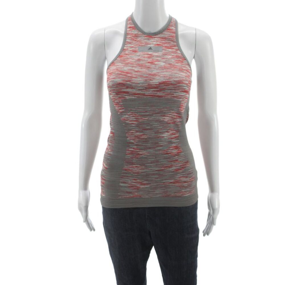 Adidas by Stella McCartney Womens Jersey Tank Sleeveless Gray High Neck Size XS